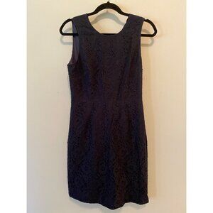 J.Crew Navy Lace Sleeveless Sheath Dress Size 6 Petite